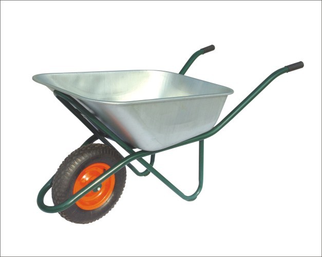 WB6418-85 Russia Popular Single Wheel Steel Galvanized Wheelbarrow