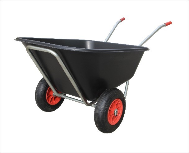 WB9610 10 Cu ft Wheelbarrow Heavy Duty Double wheel