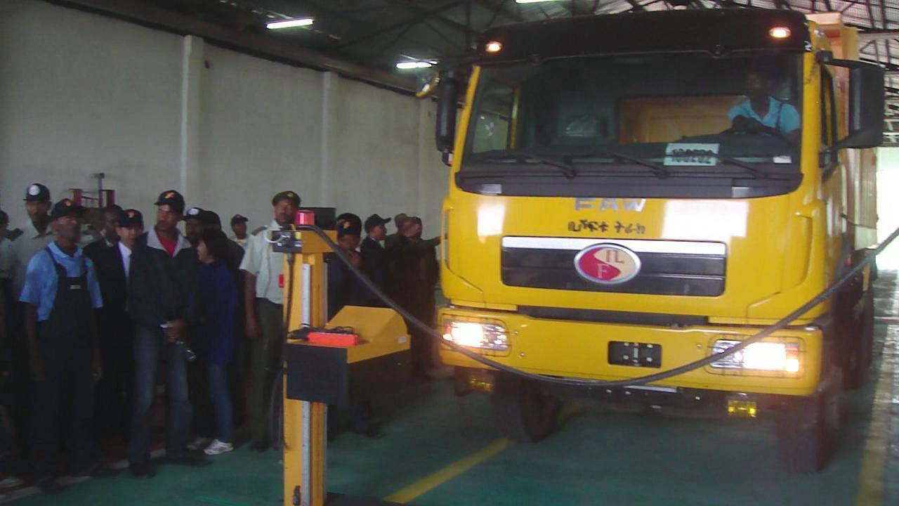 Ethiopia METEC Company Vehicle Inspection Line