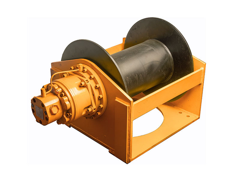 Hydraulic rope winch