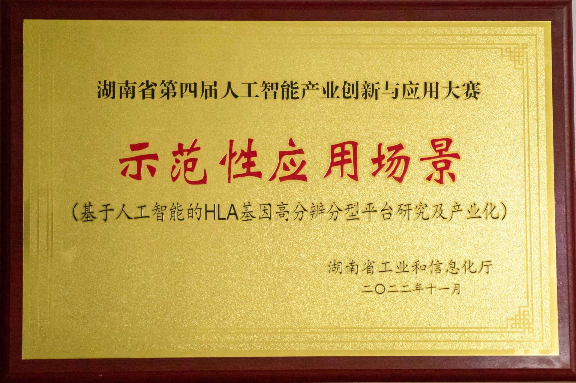 2022年 湖南省第四届人工智能产业创新与应用大赛“示范性应用场景”