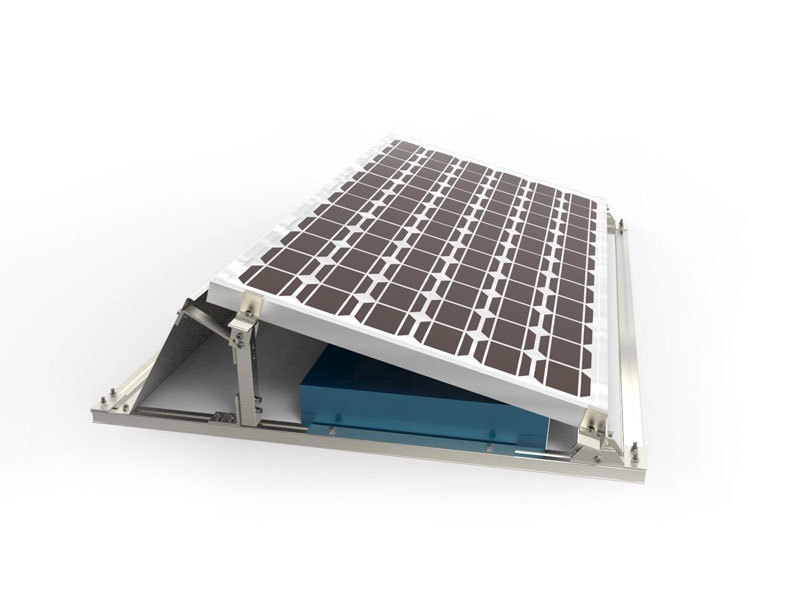 Solar flat roof mounting system