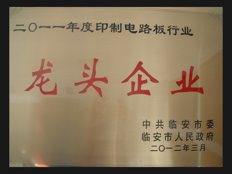 2011年度印制電路板行業(yè)龍頭企業(yè)