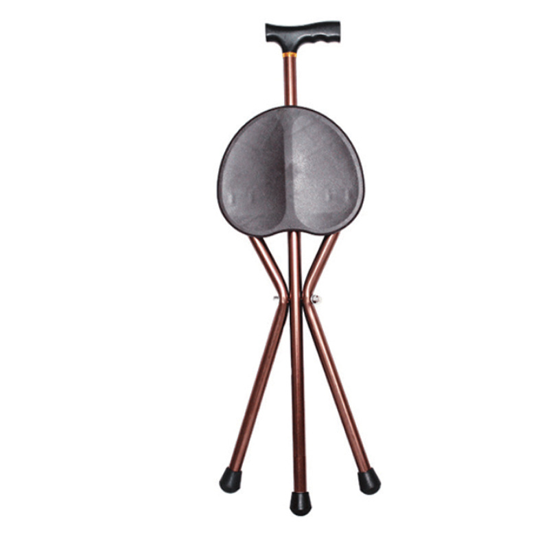 3-leg walking cane with seat JS-GZD-602