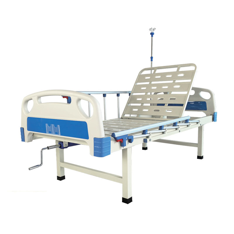 ABS manual punching single-crank hospital bed JSB123A-1