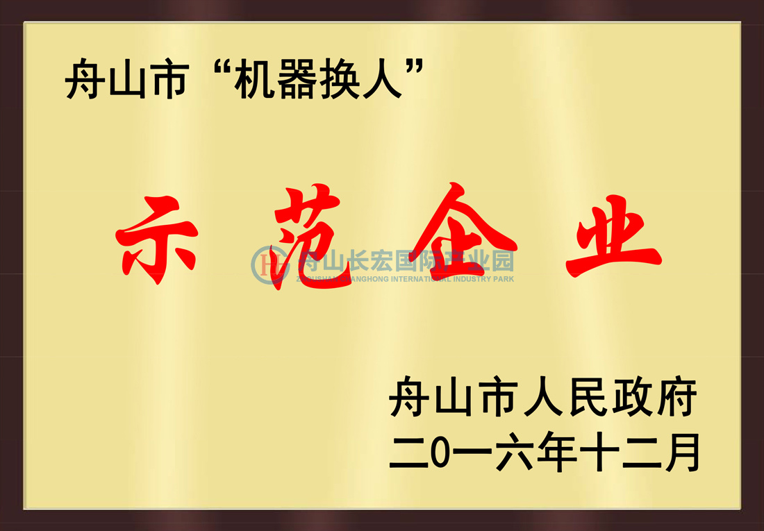 舟山市”机器换人“示范企业