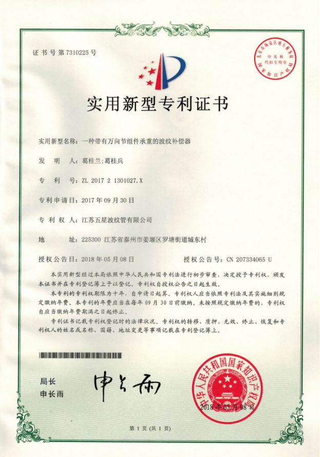 Certificate of Honor