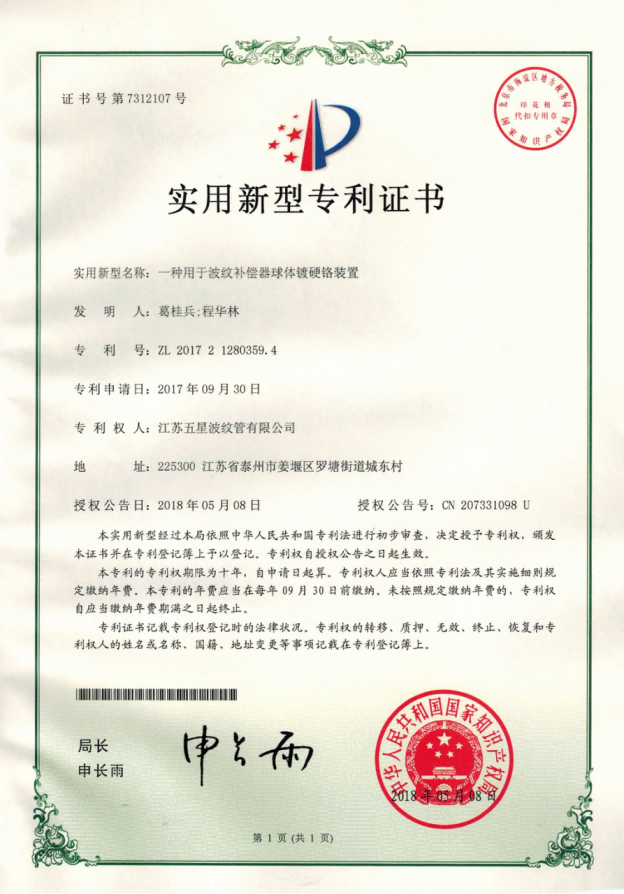 Certificate of Honor