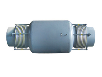 Straight pipe bypass type pressure balance corrugated compensator