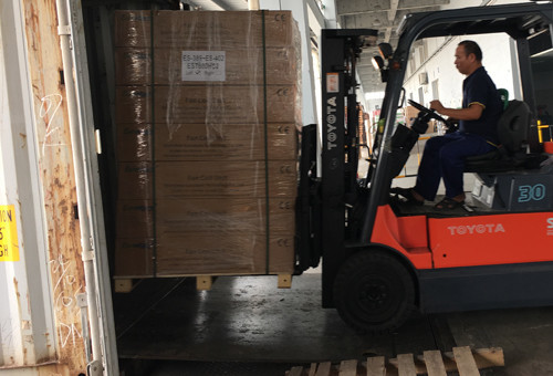 650 Units Ceiling Ducted Fan Coils Loaded to North America