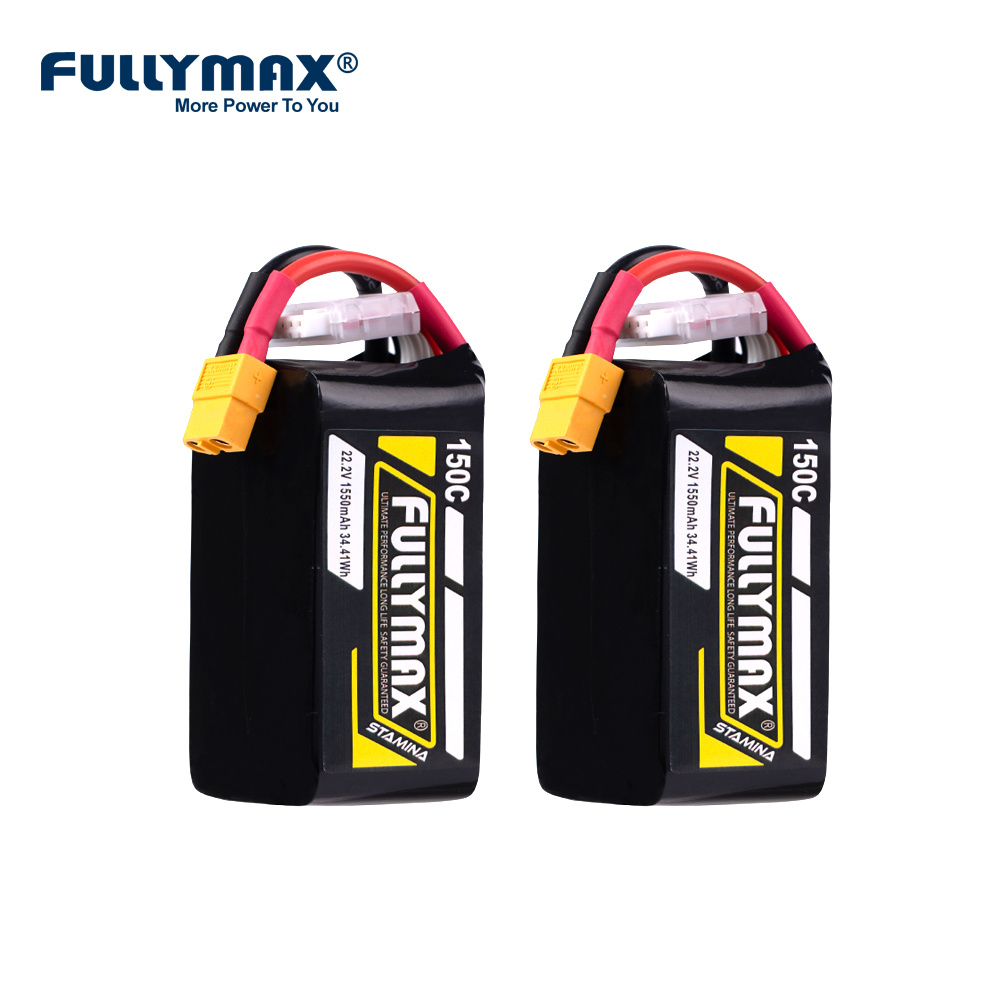 Fullymax FPV Quad Battery 1550mAh 150C 22.2V 6S1P 34.4Wh