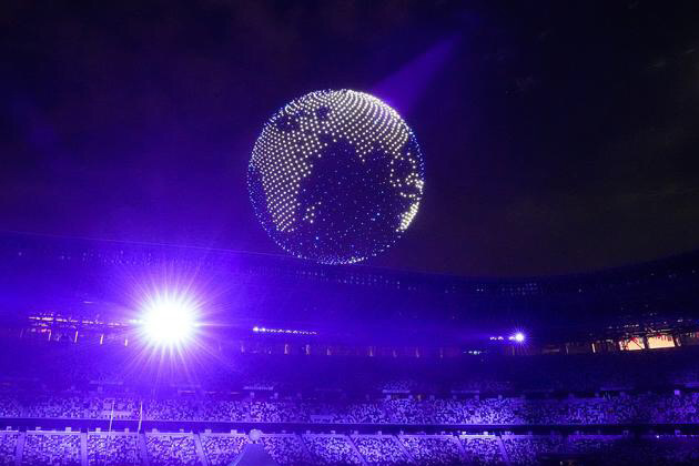 Fullymax Smart Battery Powered Drone Light Show at Tokyo Olympics Fullymax Smart Battery Powered Drone Light Show at Tokyo Olympics