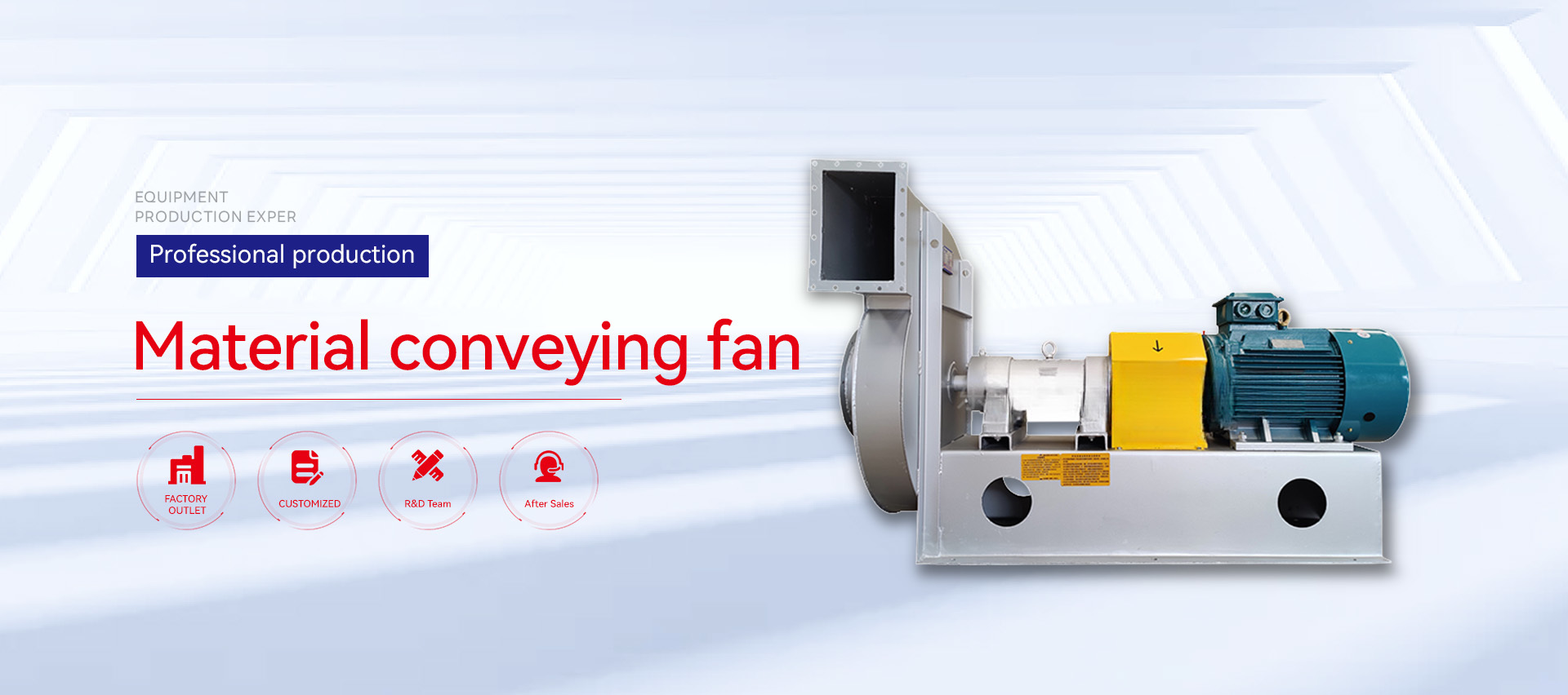 Material conveying fan