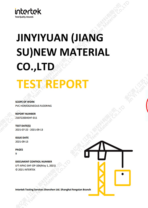 Intertek Friction, Skid, Dirt and Mildew Resistance Test Report