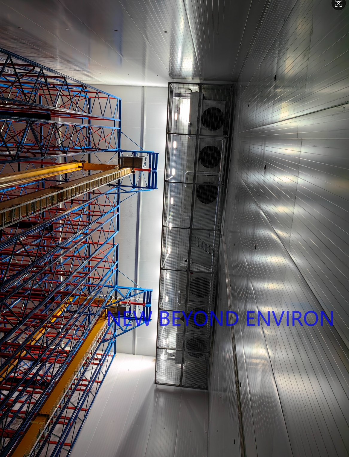 Automatic elevated shelf three-dimensional cold storage