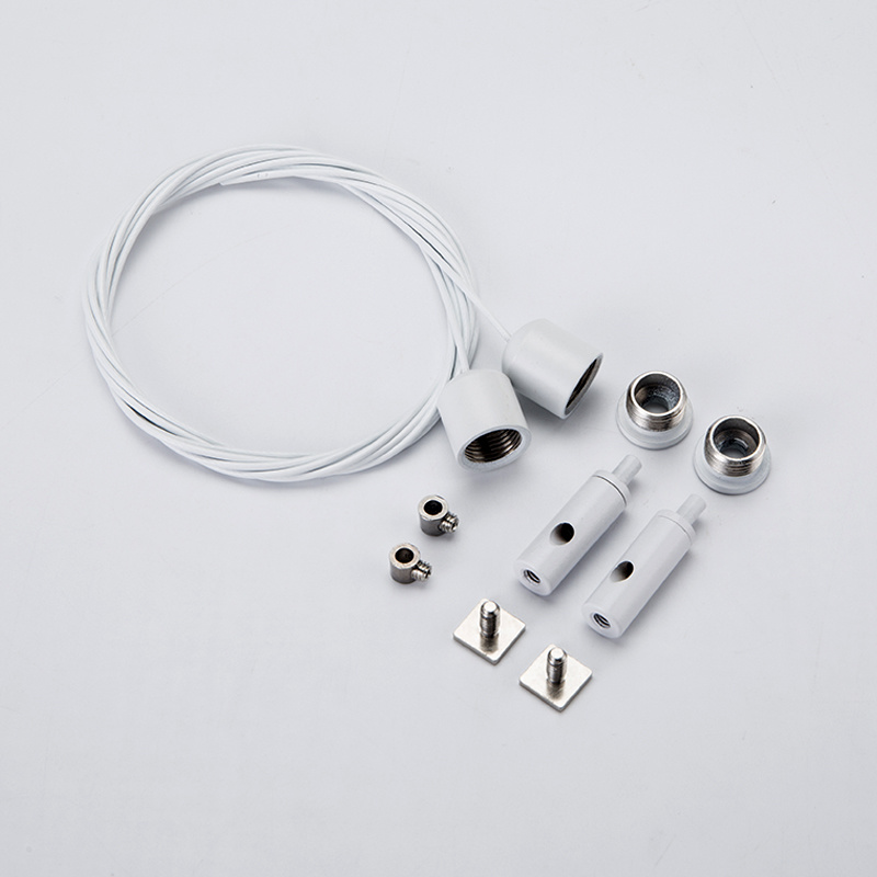 ceiling mounted wire gripper hanging kit lights