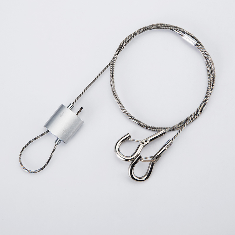 Safety suspension hanging kit cable gripper for lighting