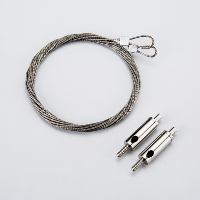 Suspension kit ceiling brass wire lock m4 thread cable gripper