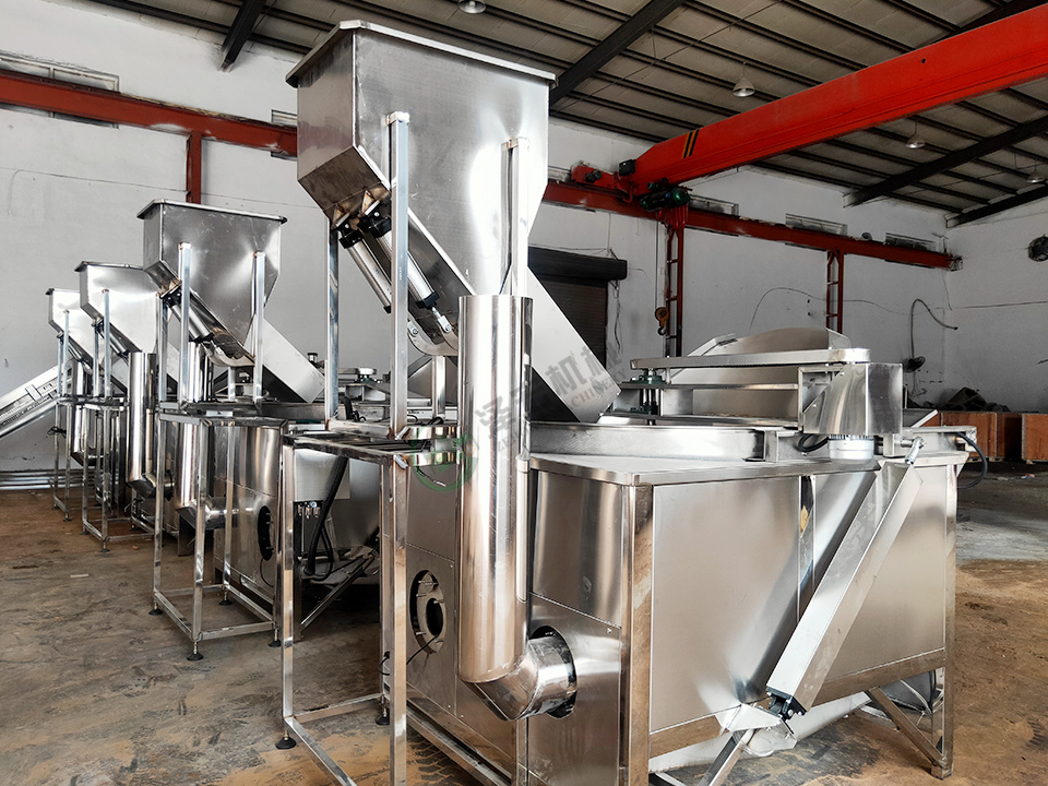 Pine nuts fried production line