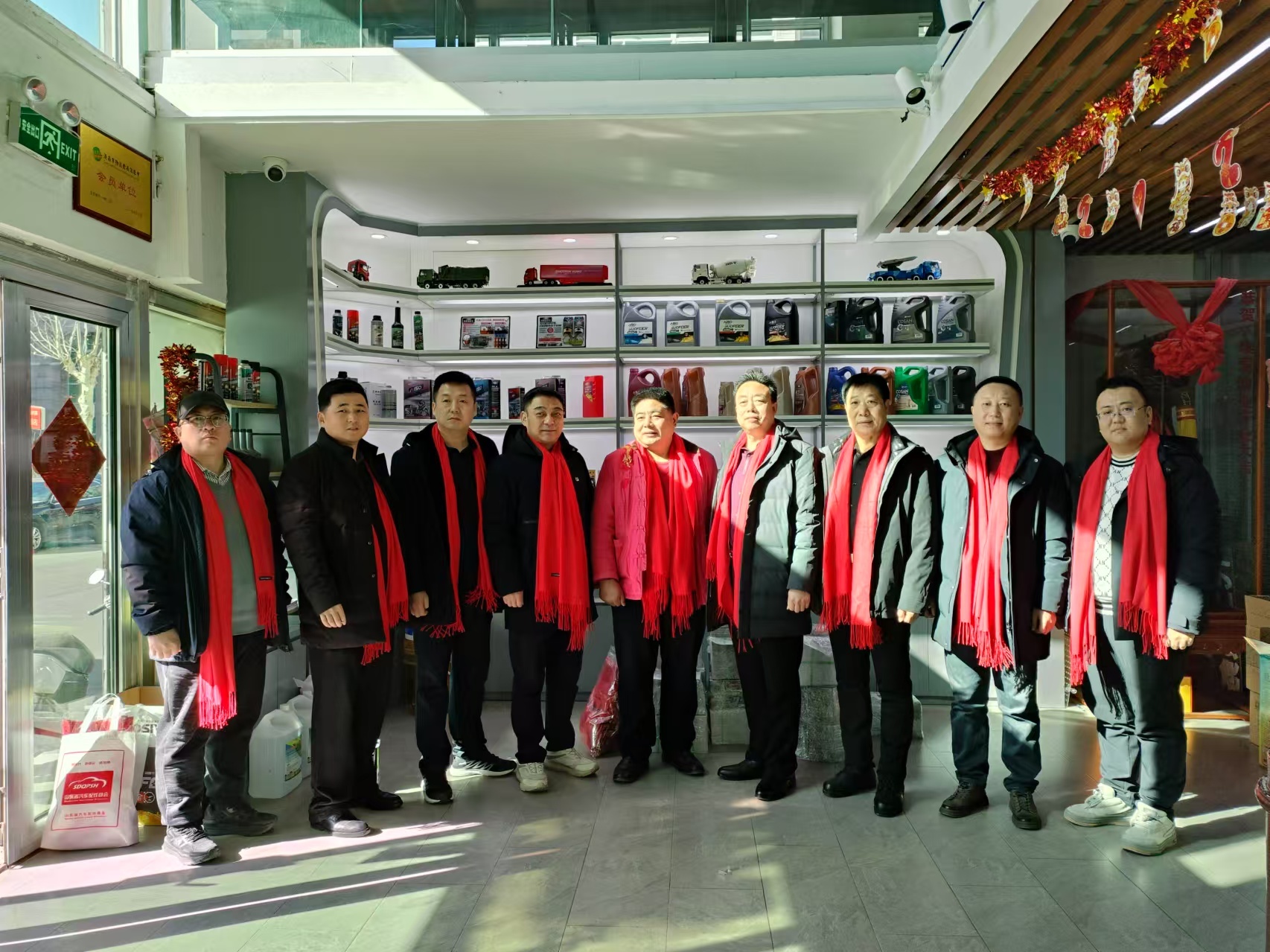 客户参观合照