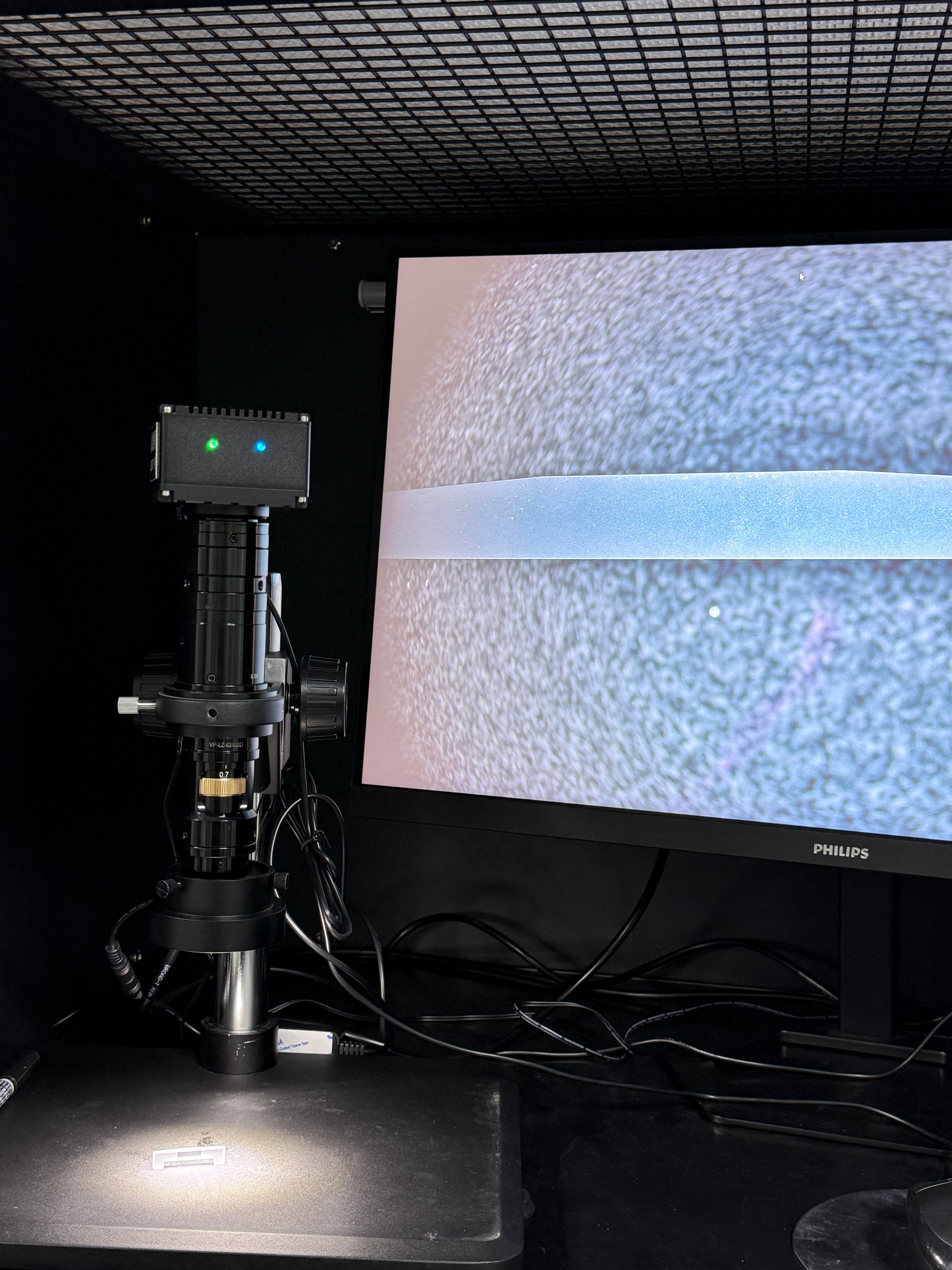 High-magnification stereoscopic detector
