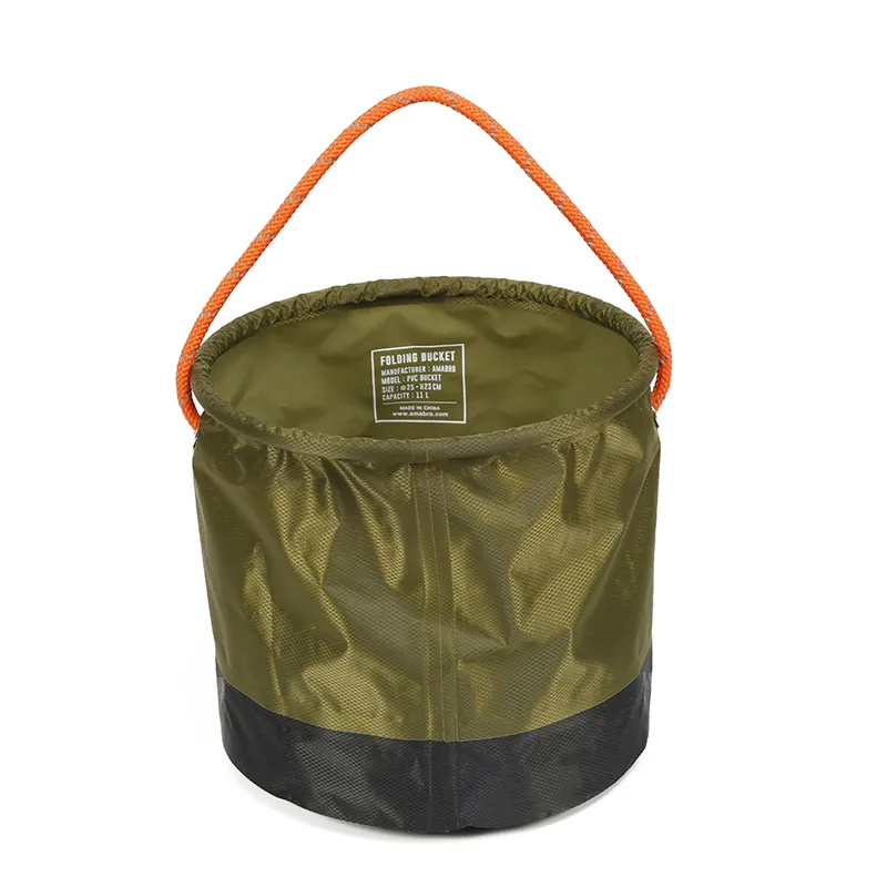 Outdoor Foldable Water Bucket Fishing Folding Portable Wash Bucket Home Foot Bath Container Bucket
