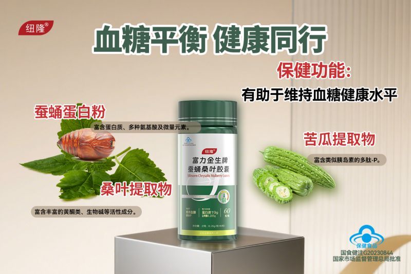 富力金生牌蚕蛹桑叶胶囊