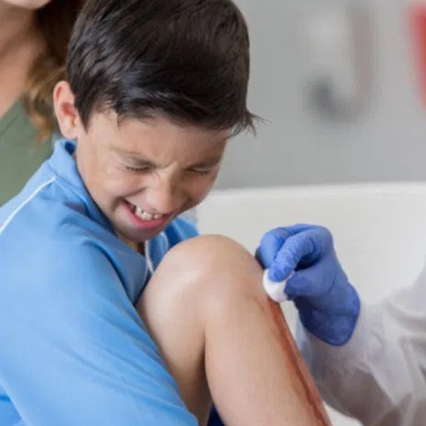 Clean the wound Clean the wound