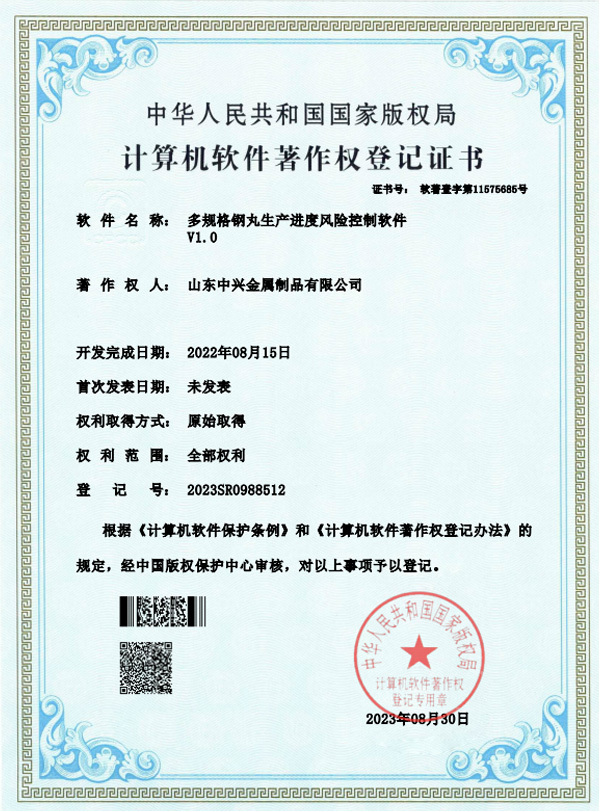 多规格钢丸生产进度风险控制软件