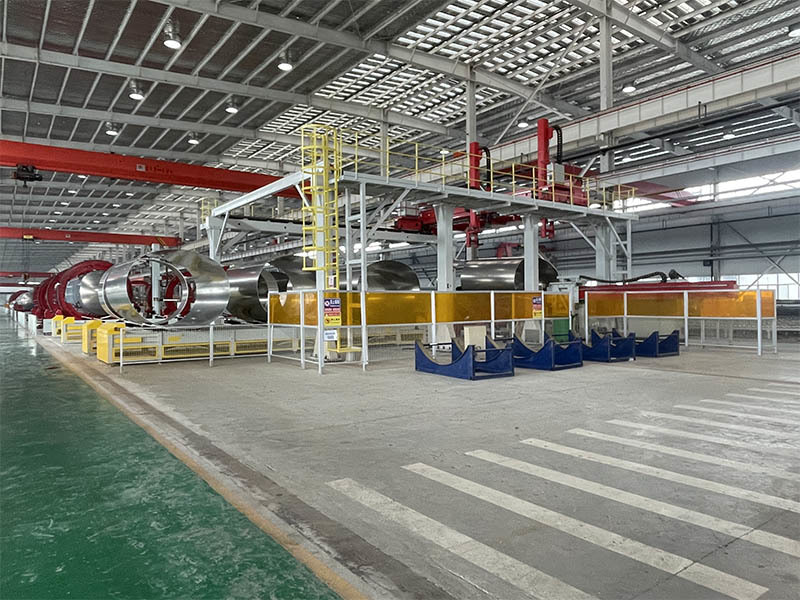 Welding production line for aluminum alloy fluid container