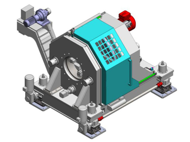 Pipe cutting and beveling machine