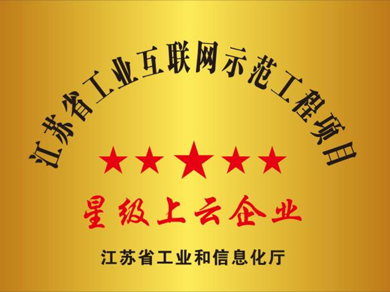 Jiangsu Provincial Five-Star Cloud-Based Enterprise