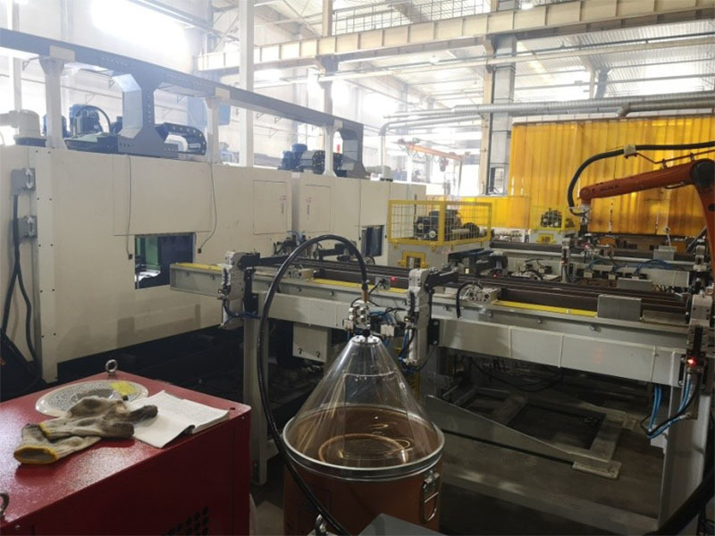 Inner, middle, and outer channel steel robot line