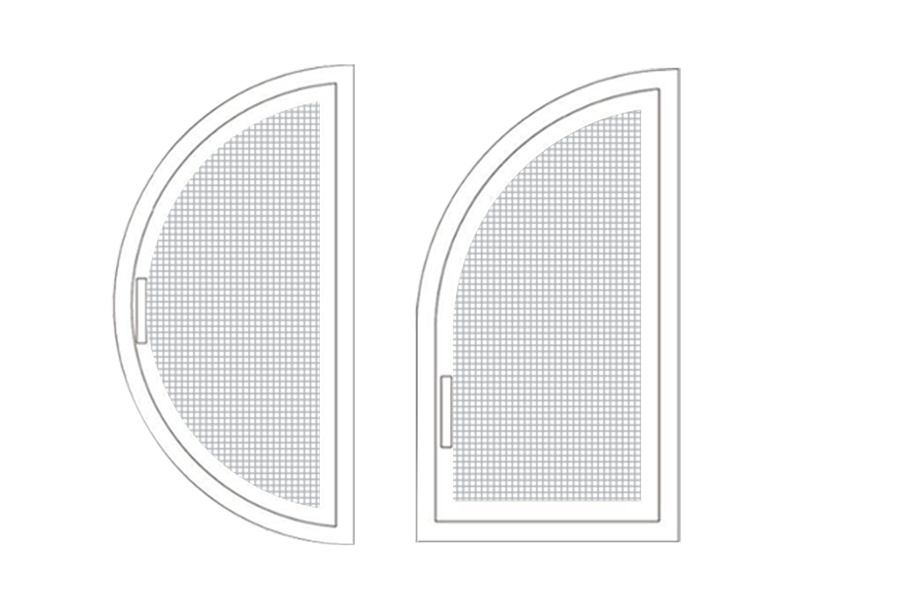 Special-shaped harp screen