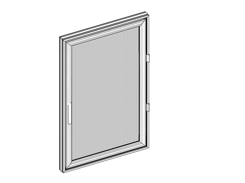 Single flat screen door