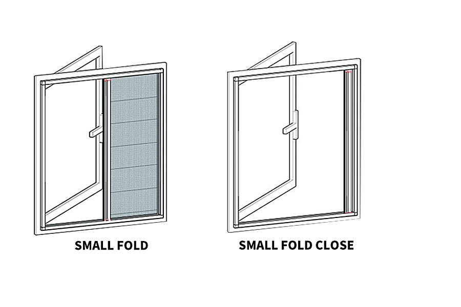 Single folding screen window