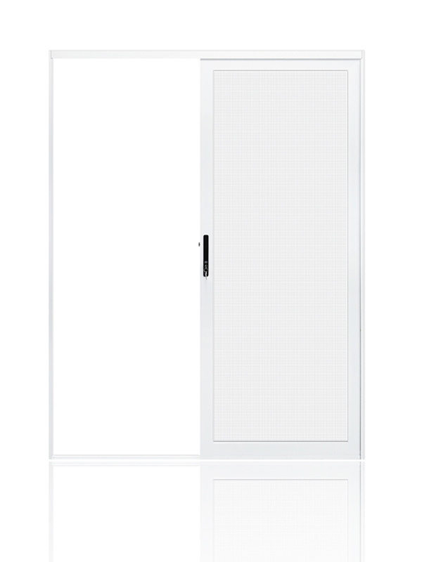 Single track sliding screen door