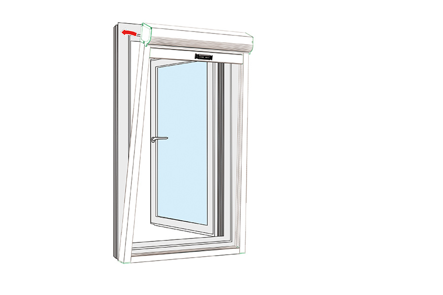 Up and down telescopic screen