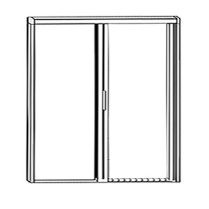 Folding telescopic screen door