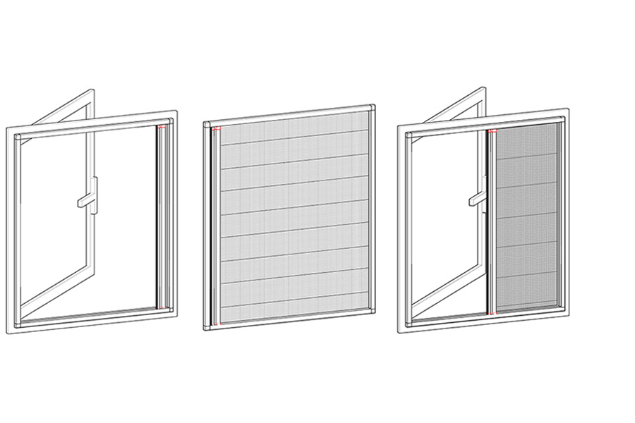 Single folding screen window