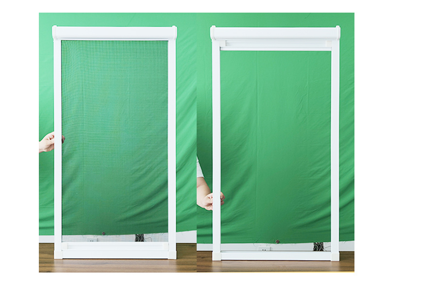 Up and down telescopic screen