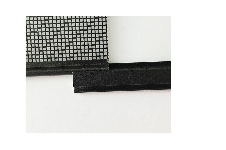 Punched folded flat net