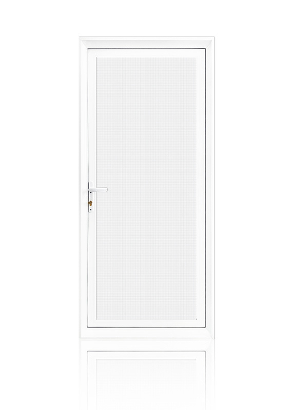 Single flat screen door