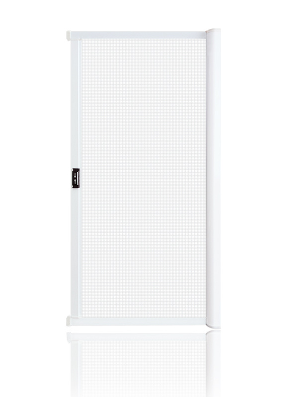 Left and right telescopic single opening screen window