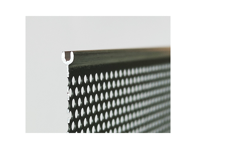 Punched folded flat net