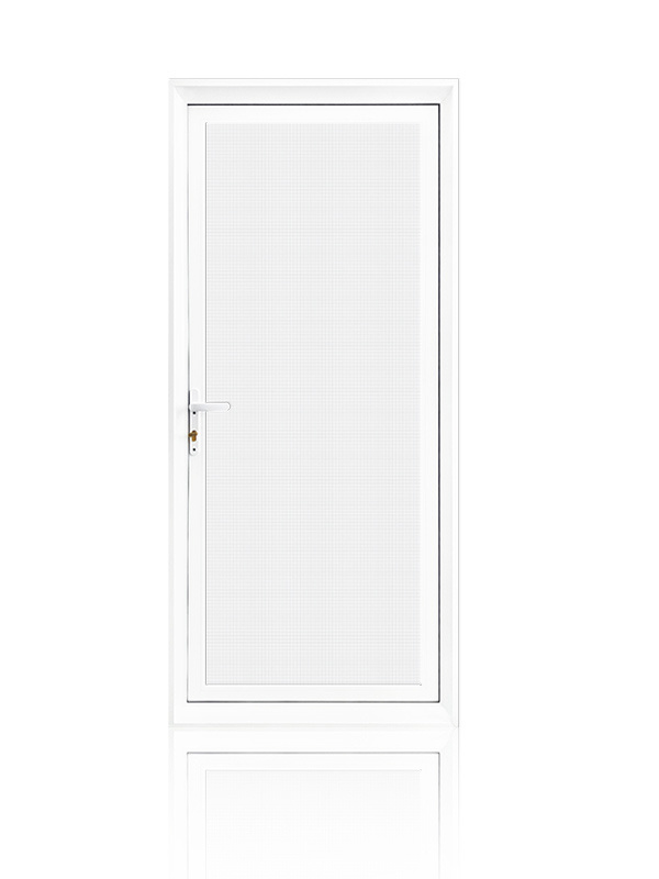 Single flat screen door