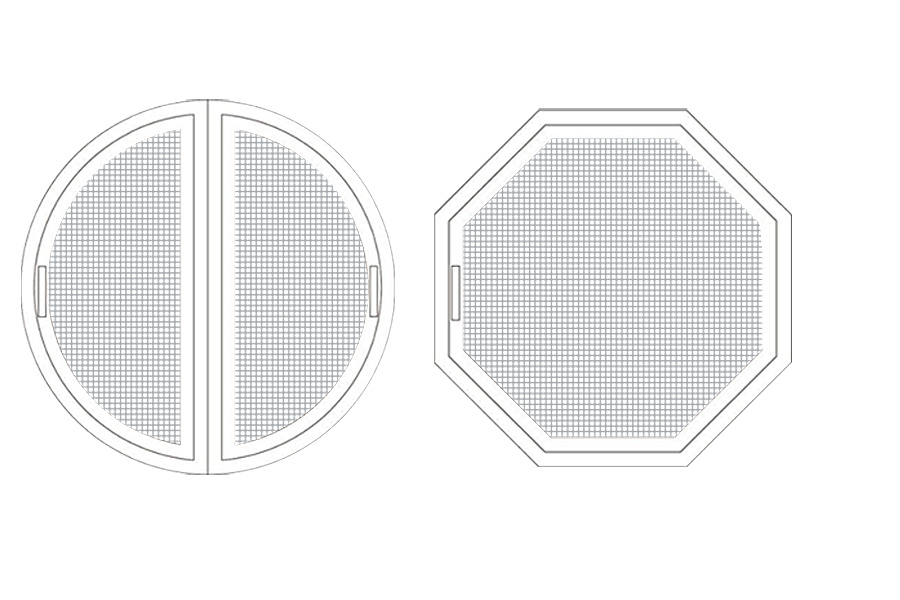 Special-shaped harp screen