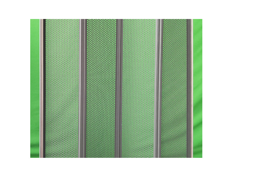 Punched folded V-net
