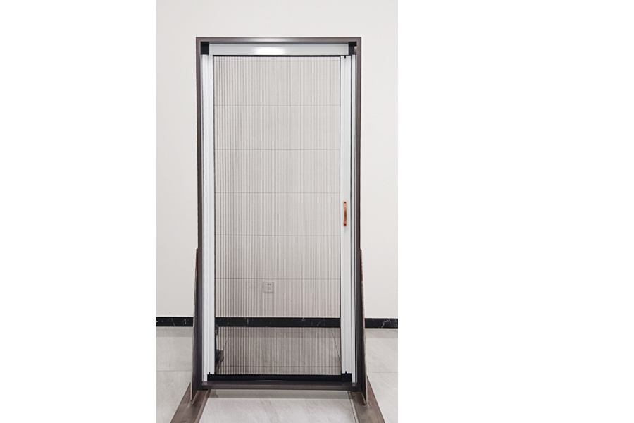 Single folding screen door