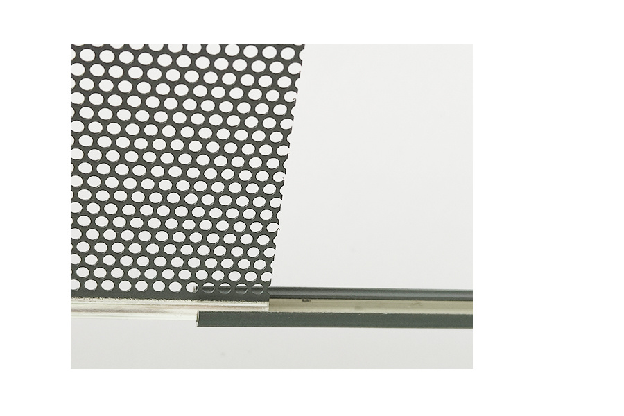 Punched folded V-net